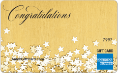 American Express Congrats Stars Gift Card